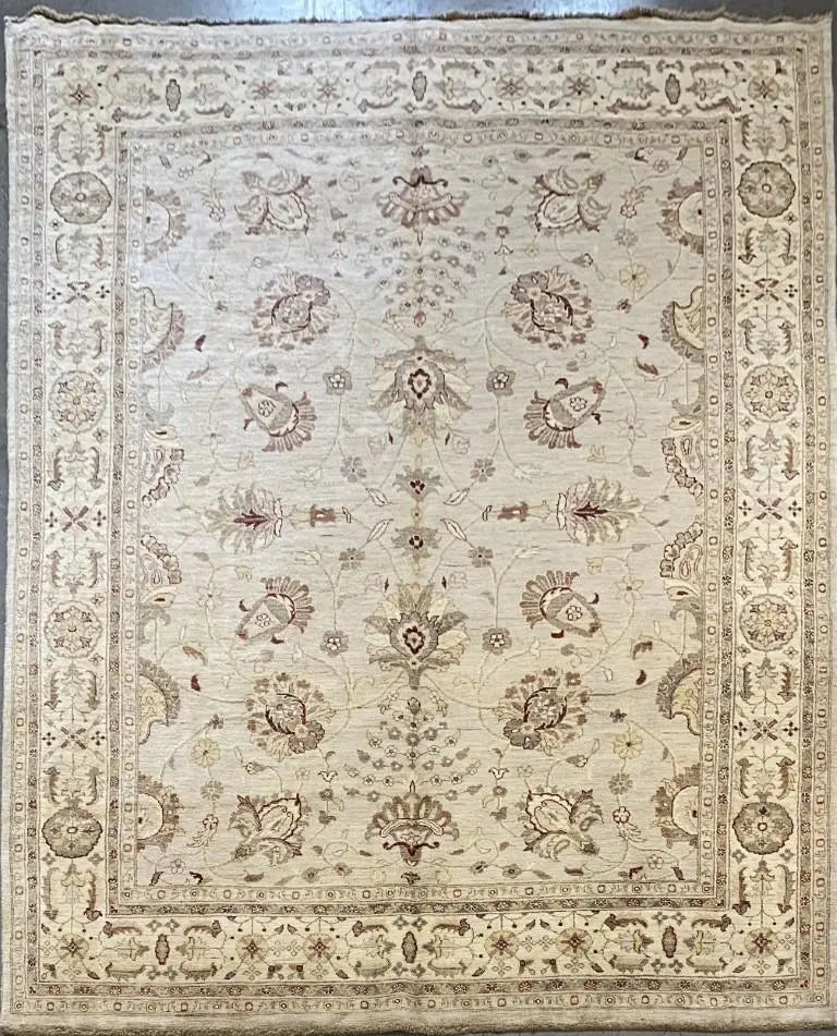 One Of The Kind Afghani Khotan Rug 7'11" x 10'9"